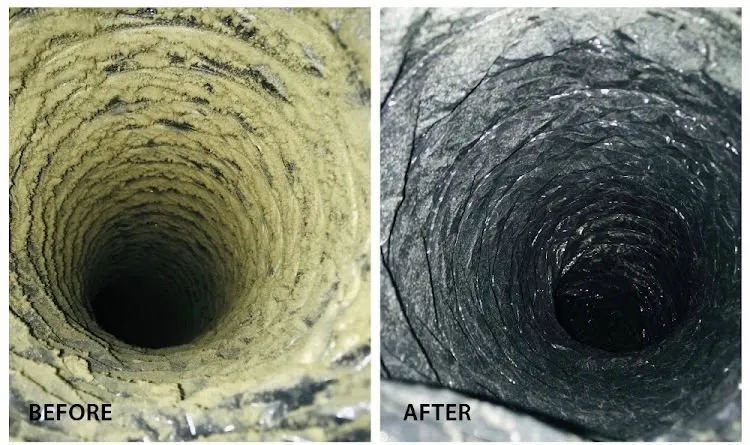 HVAC supply and return ductwork in a home